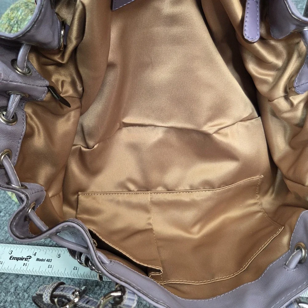 Vintage Coach Mini Legacy Drawstring East West Hobo Bag Y2k RARE 13204 Purple